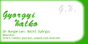 gyorgyi walko business card